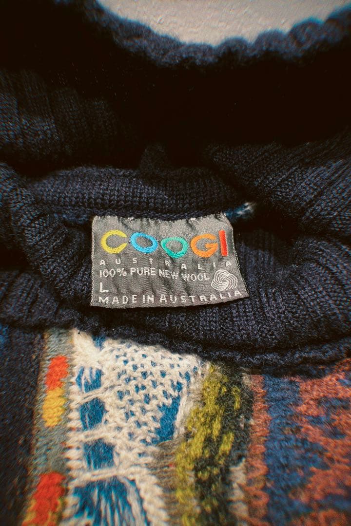 クージー/3Dニット,立体,マルチ/COOGI/90s/希少