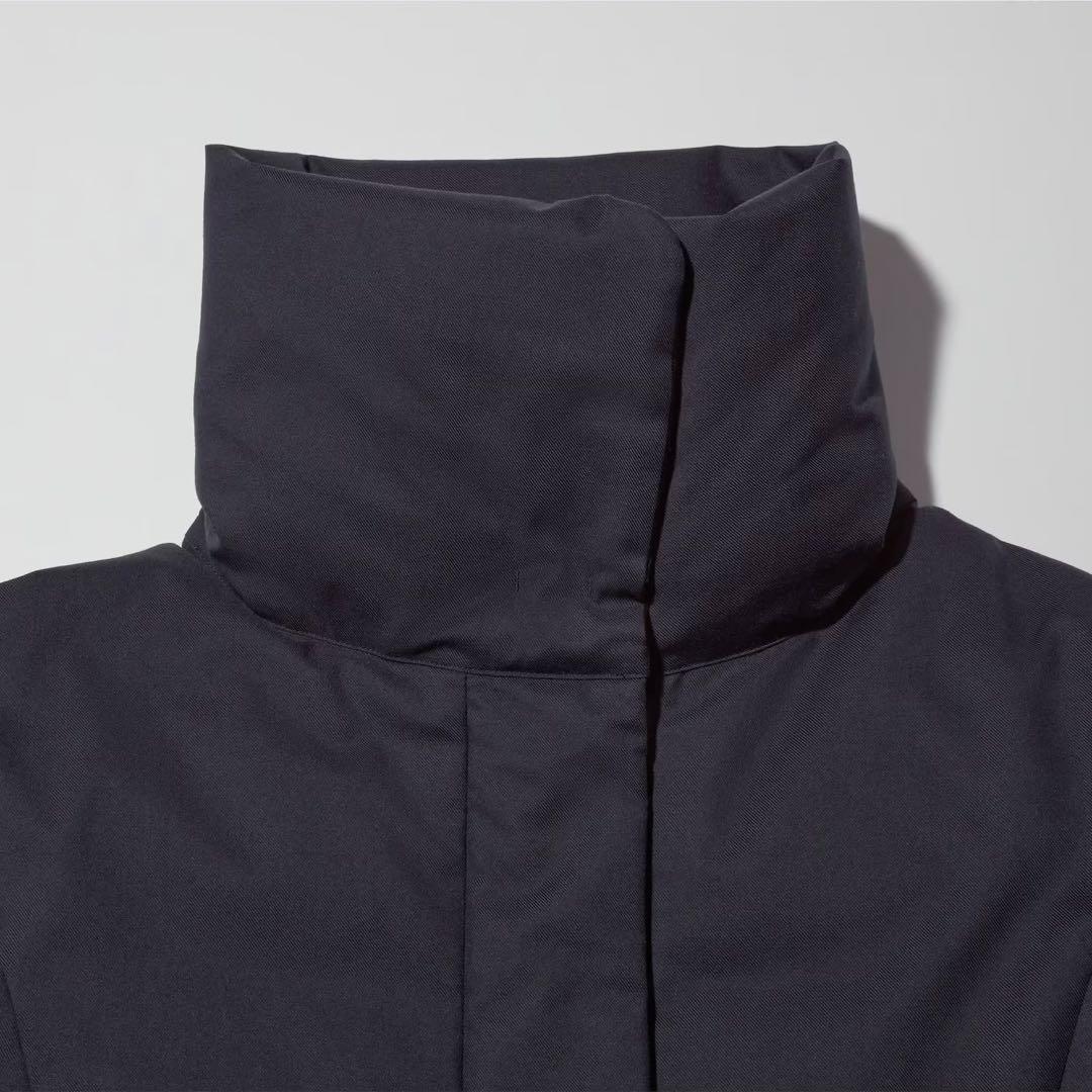 美品✨ ユニクロ +J ジルサンダー ハイブリッド ダウンジャケット ネイビー