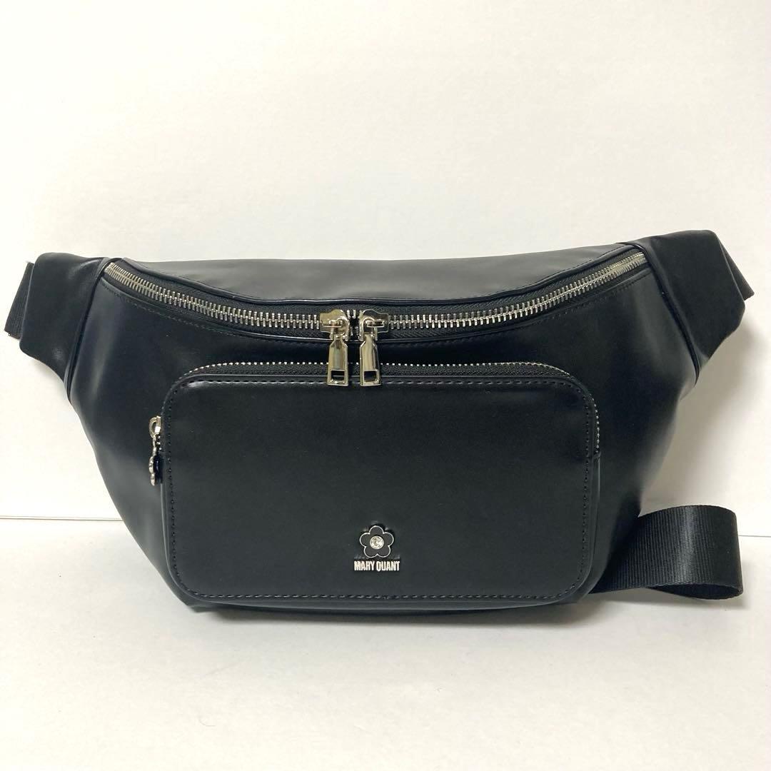 未使用級❗️ マリークワント　エポビジューデイジーボディバッグ　ブラック　黒