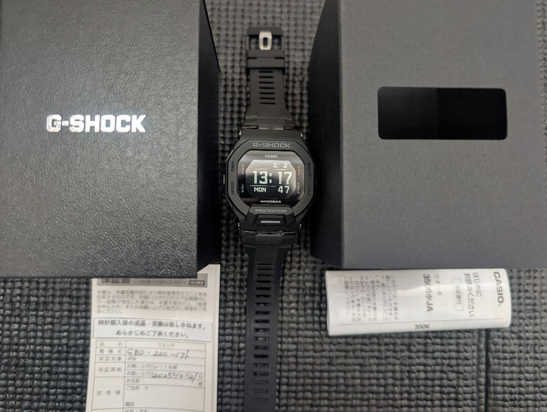 G-SHOCK　GBD200-1JF　ブラック