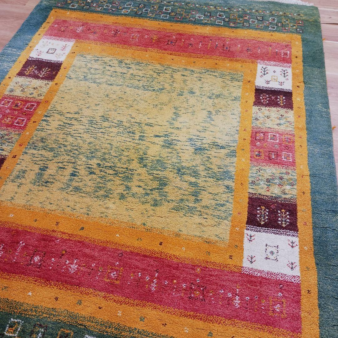 Y2874 ペルシャ絨毯 ギャッペ SHIRZA シラーズ産 ウール100％