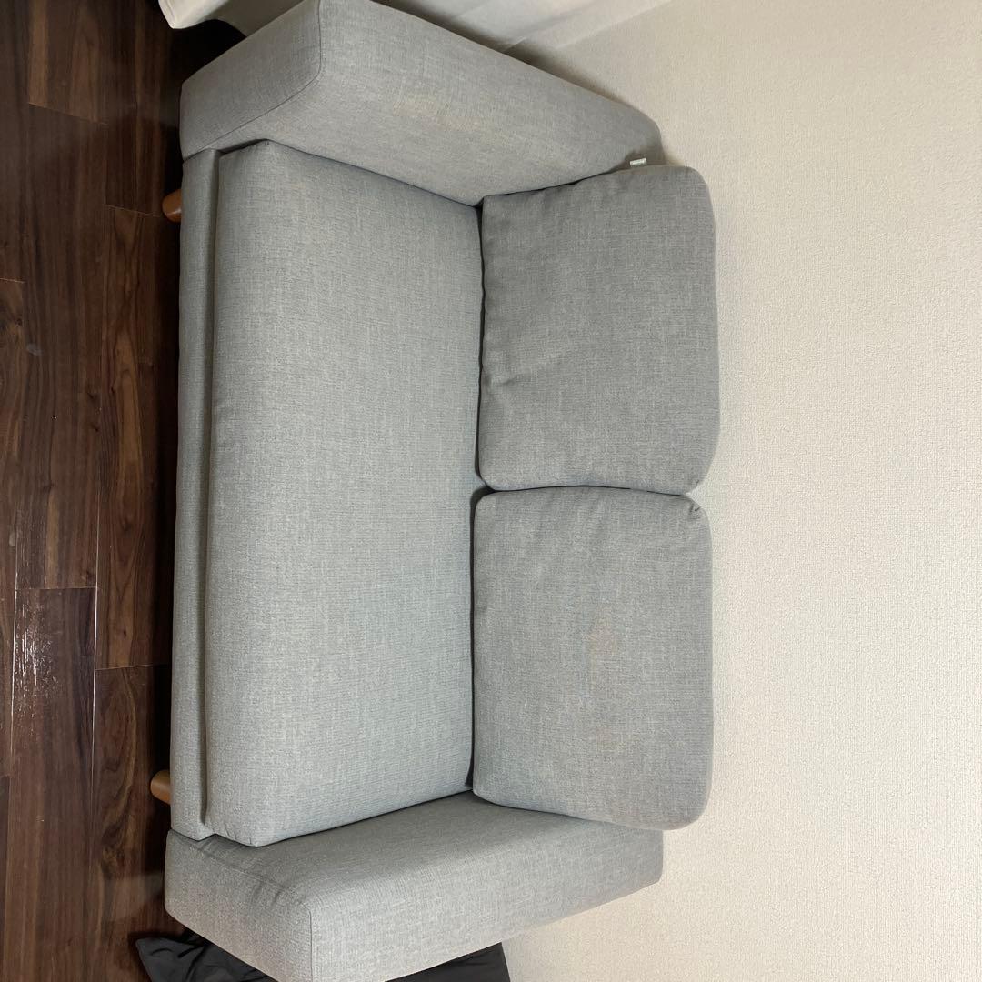 コアラマットレスソファ　2人掛けソファ(グレー)