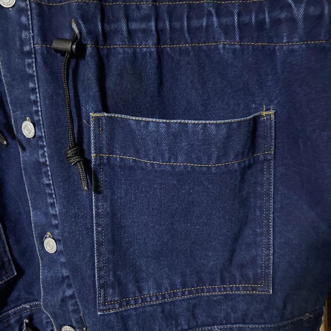 洒落◎ 90s デニム モッズコート パーカー ビンテージ コットン S