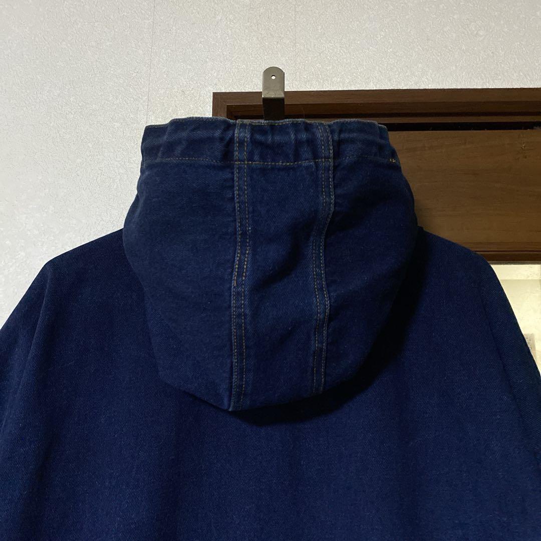洒落◎ 90s デニム モッズコート パーカー ビンテージ コットン S