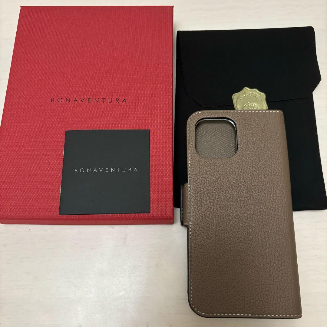 【超美品】BONAVENTURA iPhoneケース(エトープ)