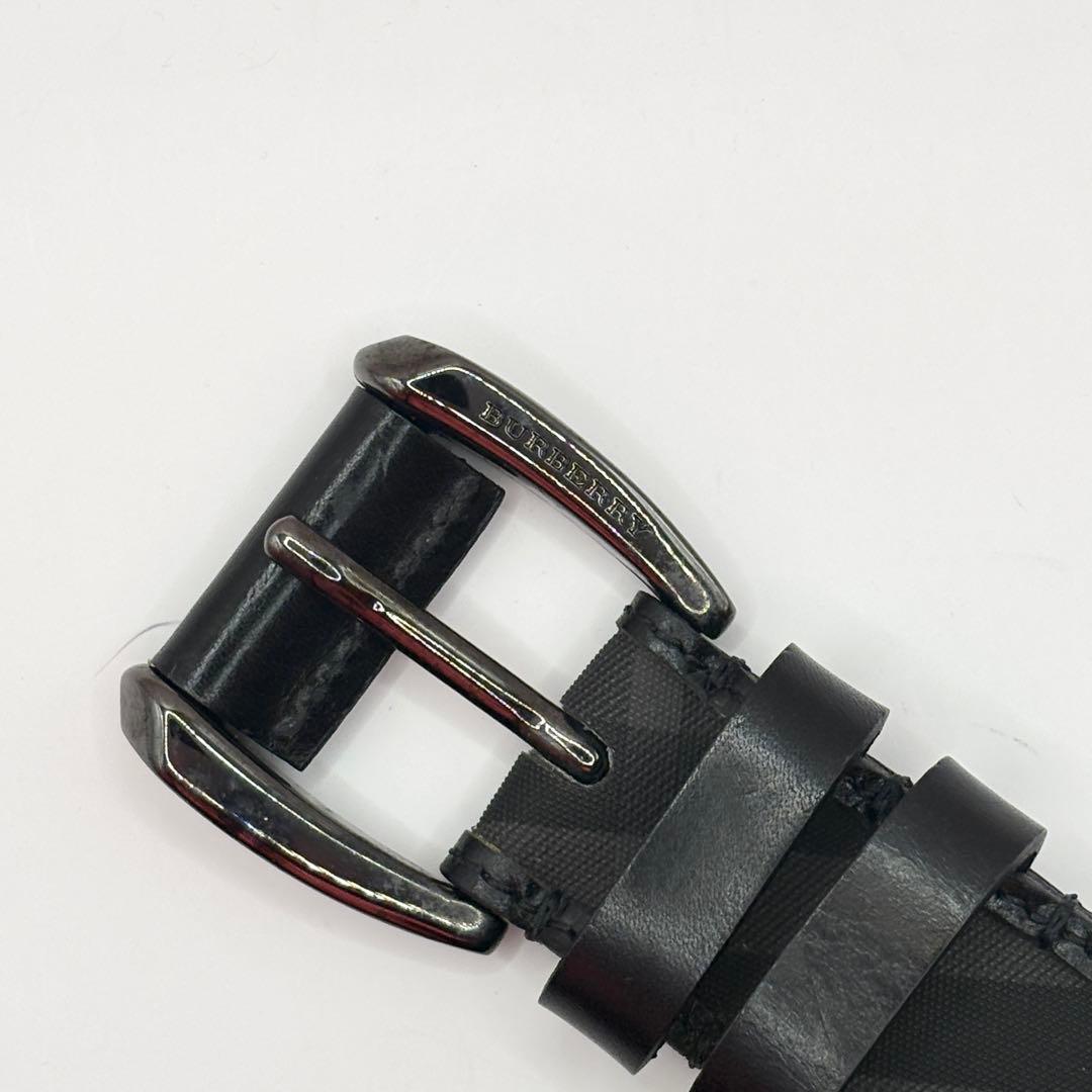 Burberry ベルト ノバチェック ブラック メンズ