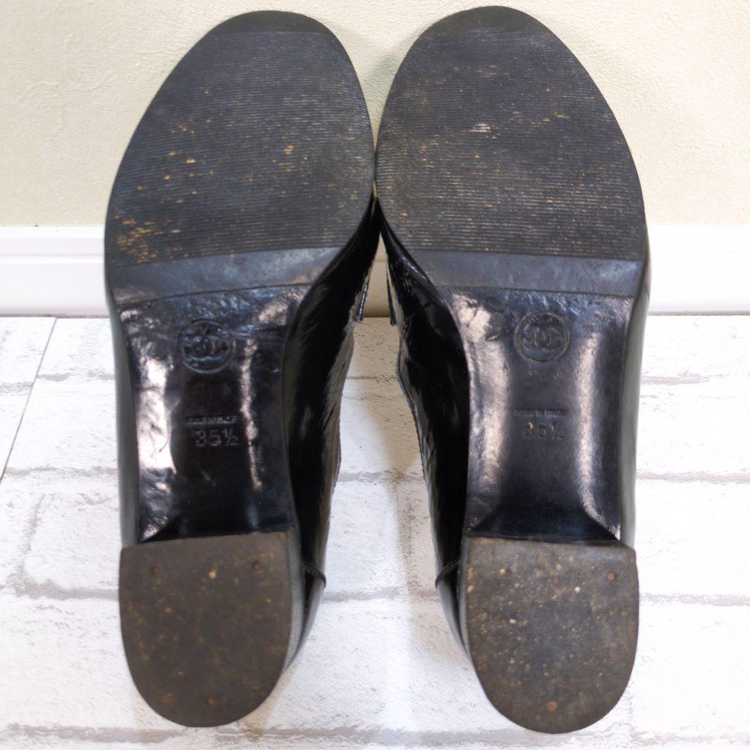 ギ*ン様 CHANEL　シャネル　ココマーク　ターンロック　エナメル　パンプス