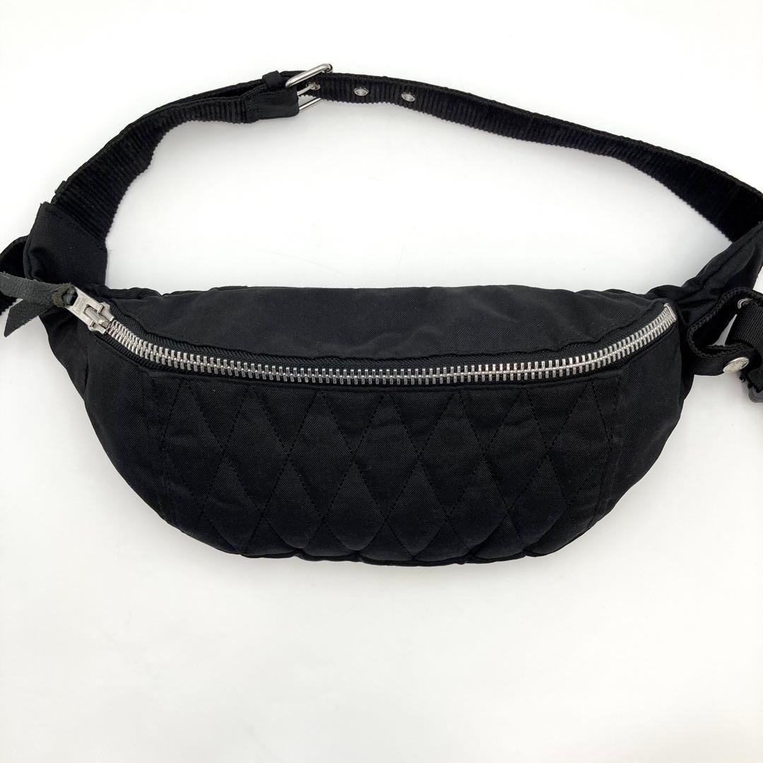 激レア！極美品✨ Schott ボディバッグ 黒 キルティング ボトルホルダー付