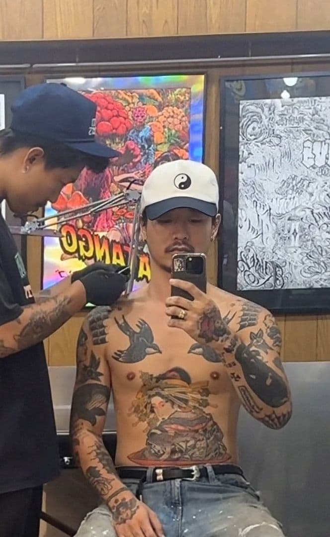 山田蓮 tattoo studio yamada CA cap