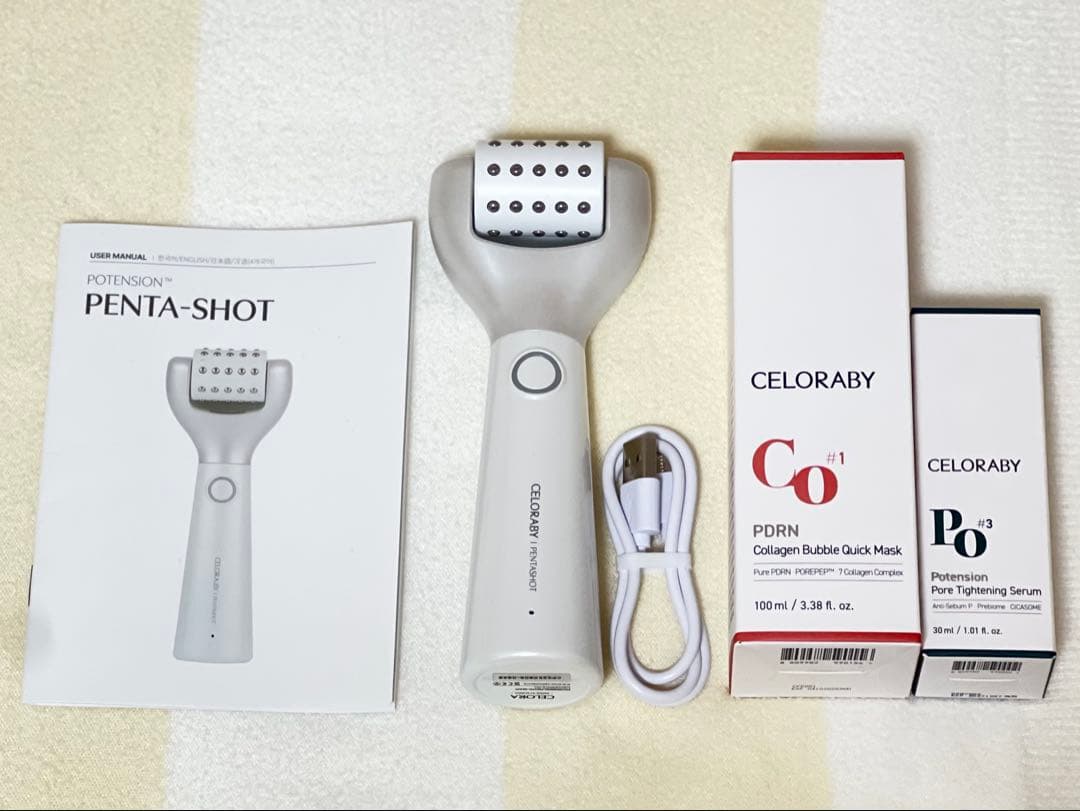 arimekko　PENTA-SHOT 美顔器 セット コラーゲン・セラム