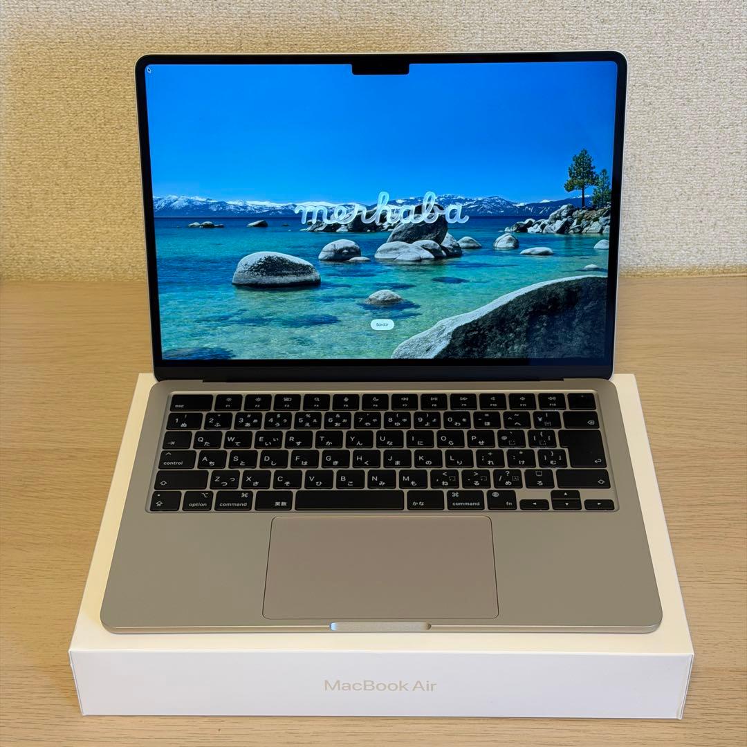 <美品,バッテリー98%>M2 MacBook Air 8GB 256GB