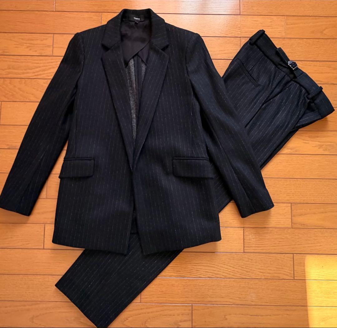 Theory ウールブレンド　ピンストライプ　ジャケットセットアップ