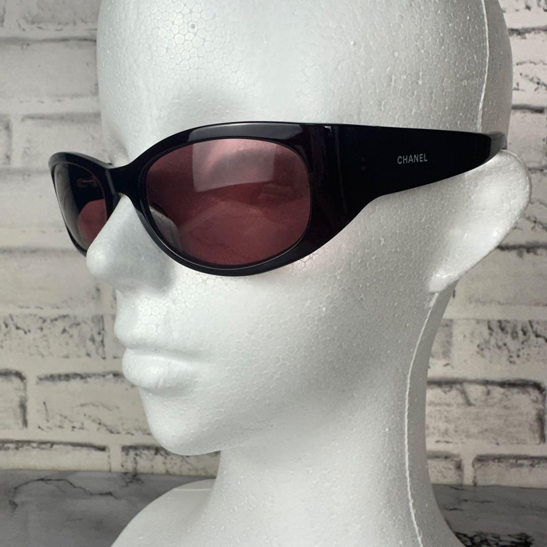 美品✨CHANEL シャネル 最高級サングラス サイドロゴ CC ココマーク刻印