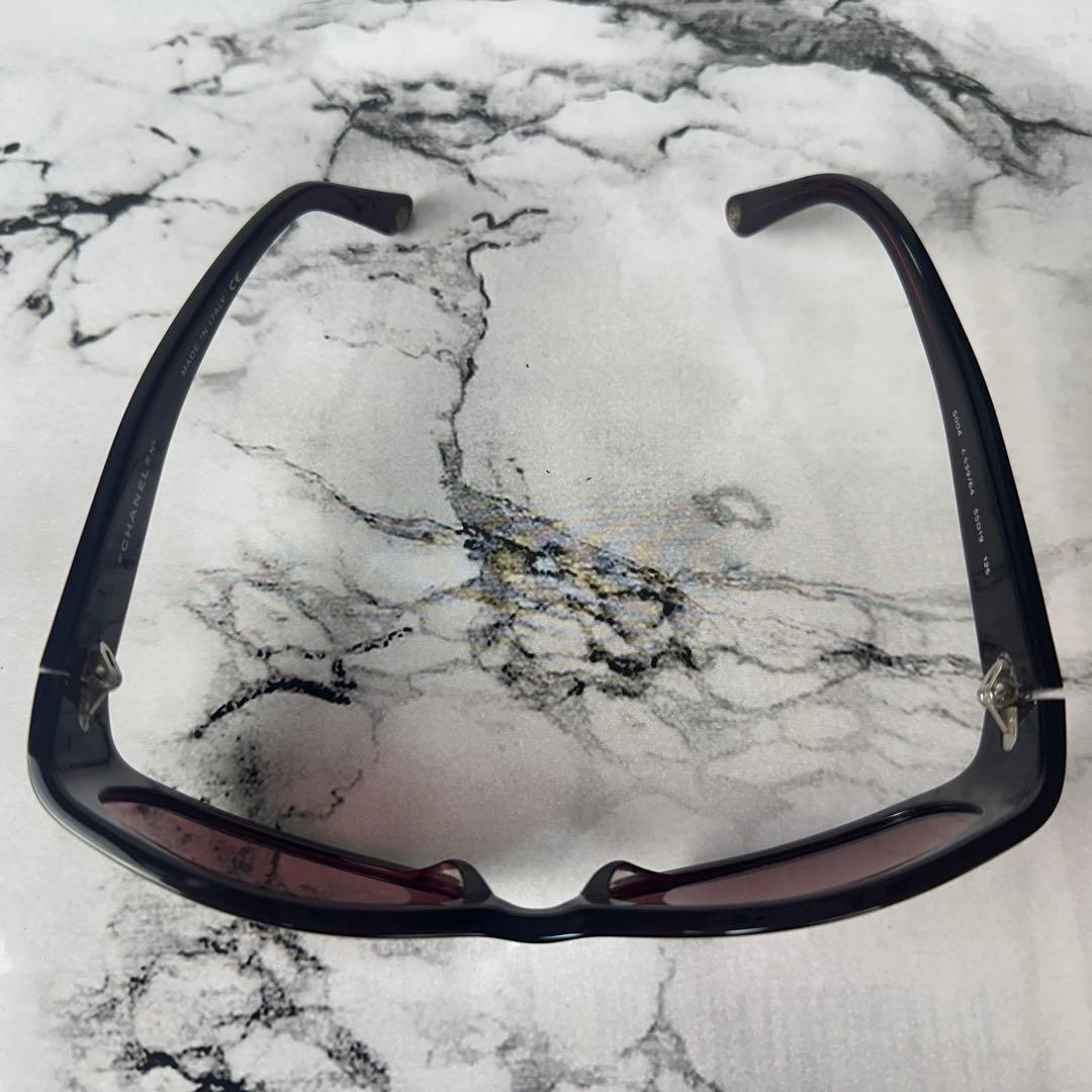 美品✨CHANEL シャネル 最高級サングラス サイドロゴ CC ココマーク刻印