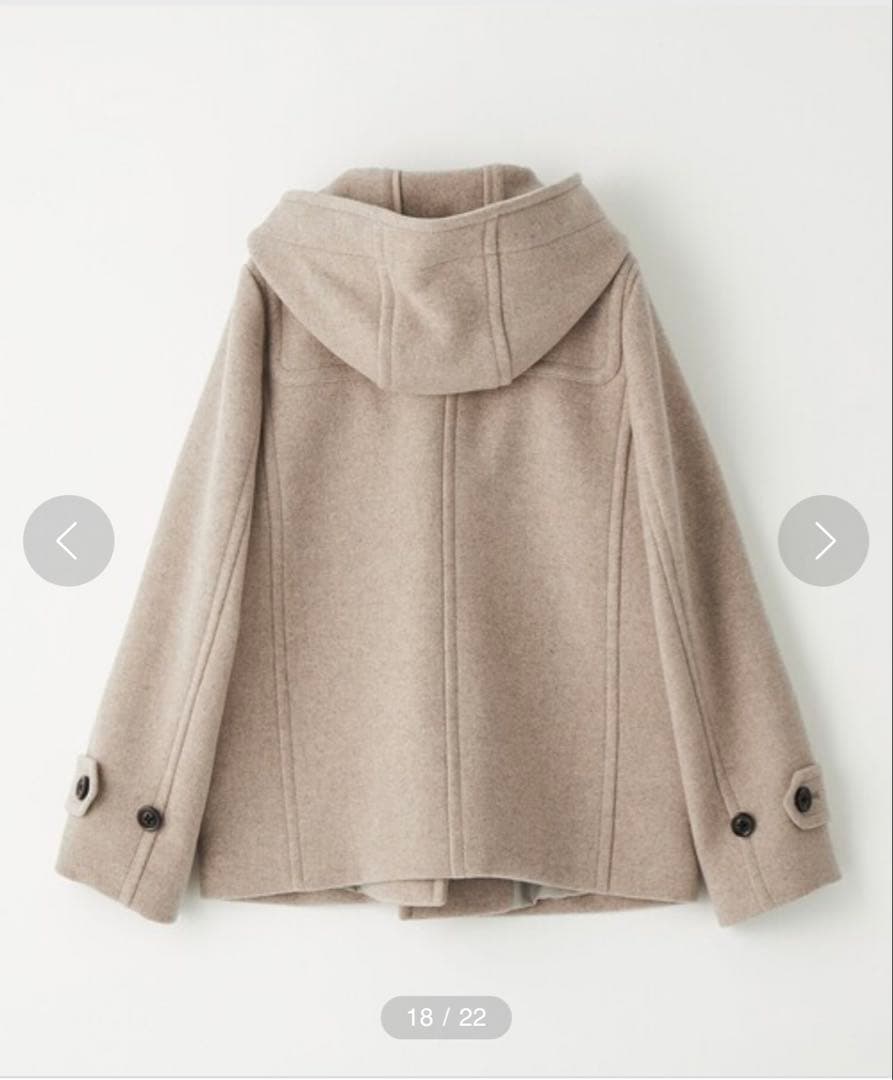 【美品】green label relaxingダッフルコートショート丈　38