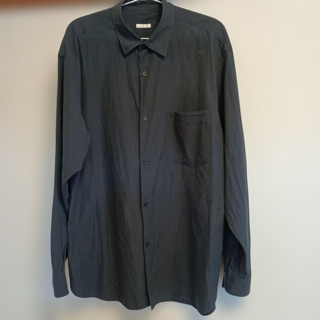 comoli 24aw コモリシャツ　ネイビー　3