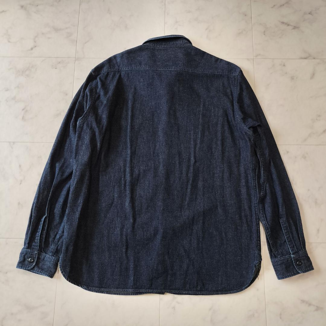 RRL デニムワークシャツ XL インディゴ ヴィンテージ加工 ダブルアールエル