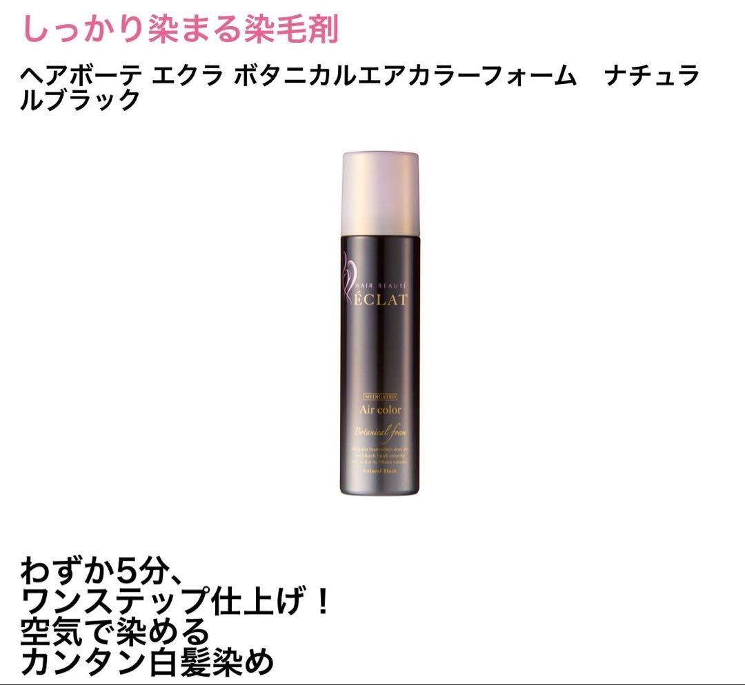 【新品】ÉCLAT ボタニカルエアカラーフォーム ナチュラルブラック2点セット