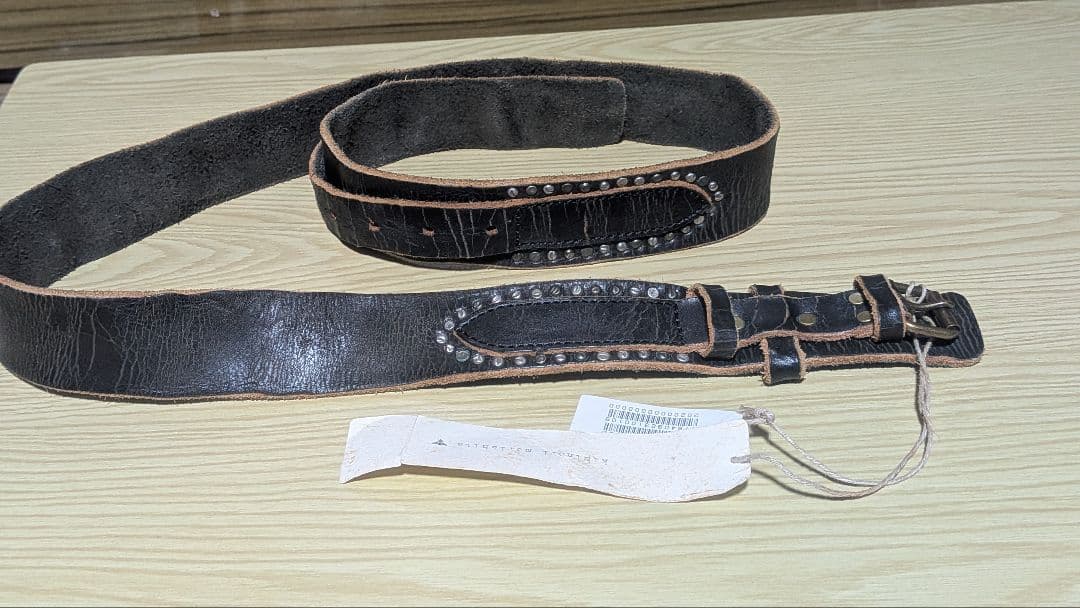 kiminori morishitaヴィンテージレザースタッズベルト