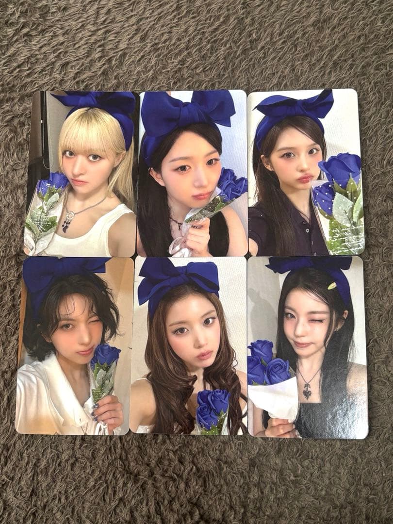 NMIXX トレカ　６枚セット　applemusic ヨントン　Blue ver