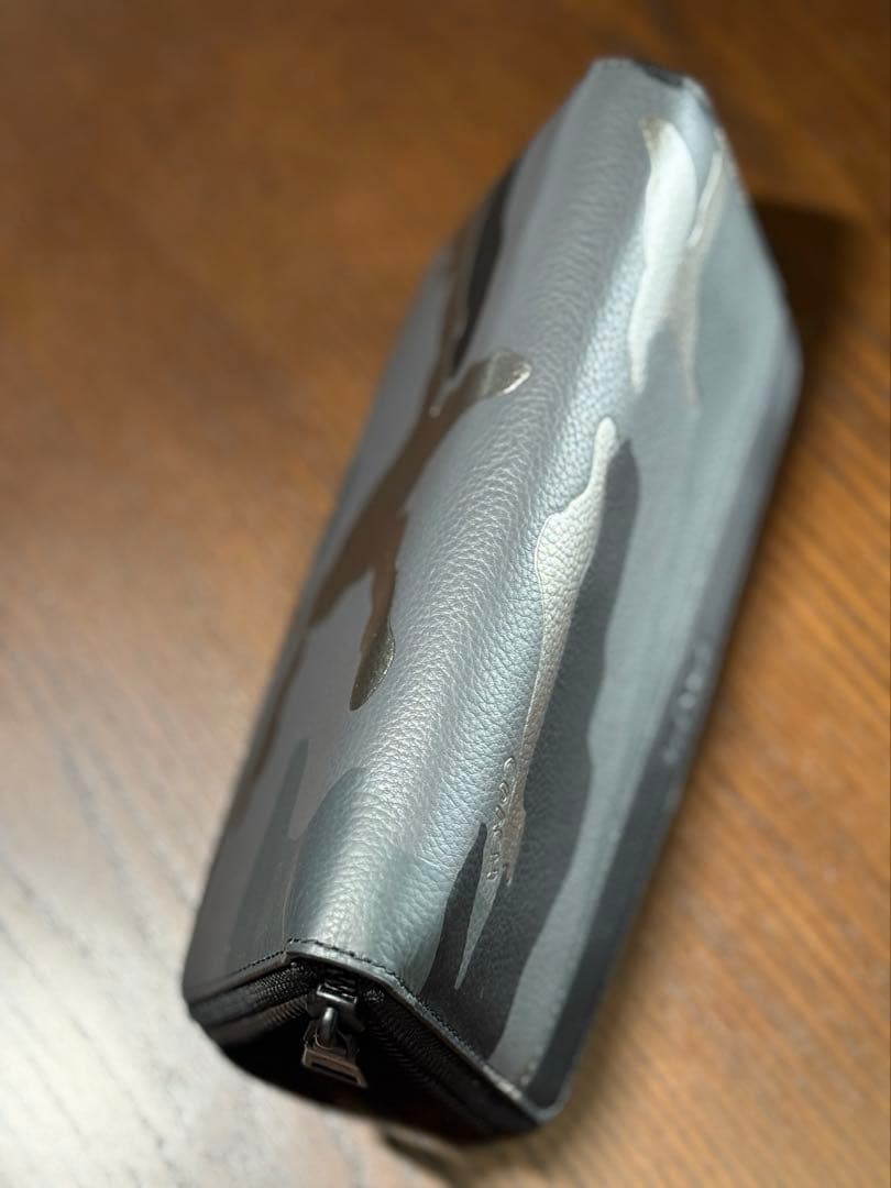 コーチ メタリック カモ プリント 長財布 F30280GRM 迷彩 カモフラ