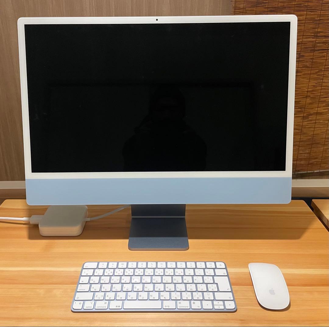 （美品）24インチiMac ブルー M1 8GB/256GB
