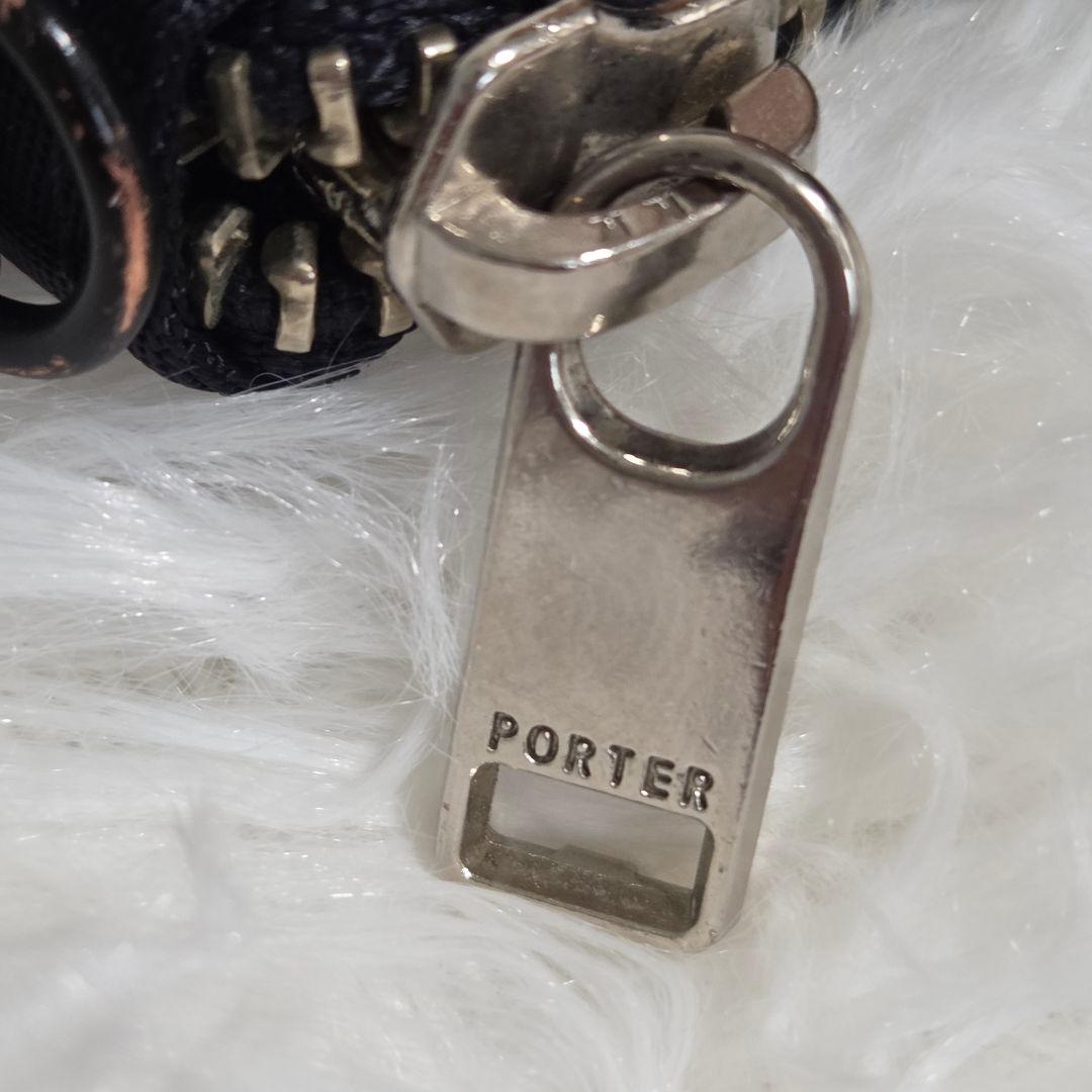 お値下げ【美品】ポーターリフトロングウオレット ネイビー