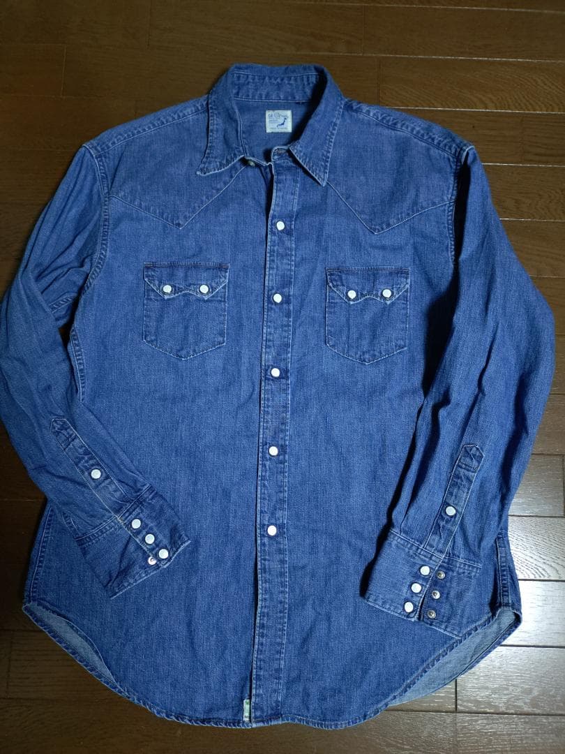 オアスロウ　デニム　ウエスタンシャツ サイズ3