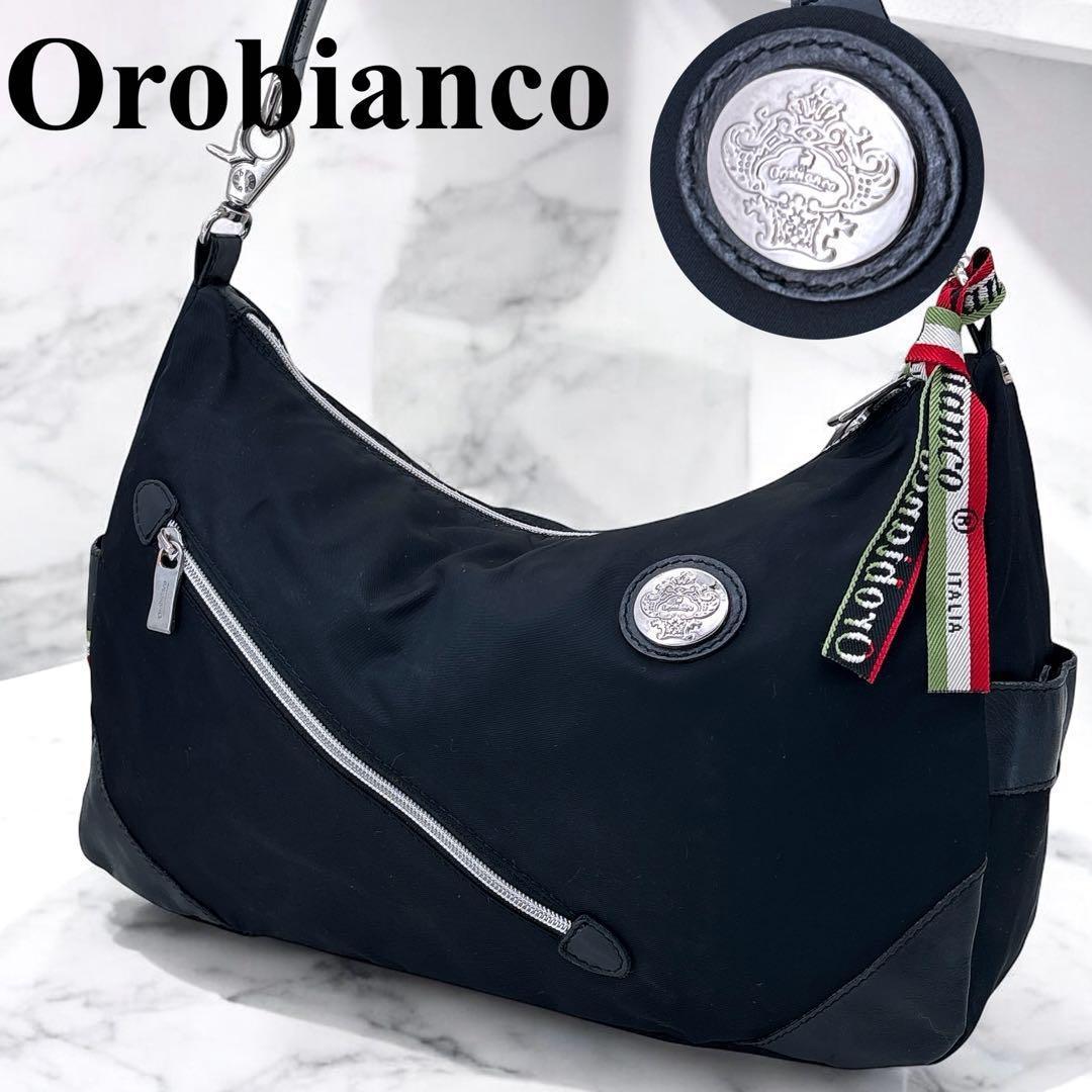 オロビアンコ ショルダーバッグ メッセンジャー リボン付 斜め掛け サコッシュ