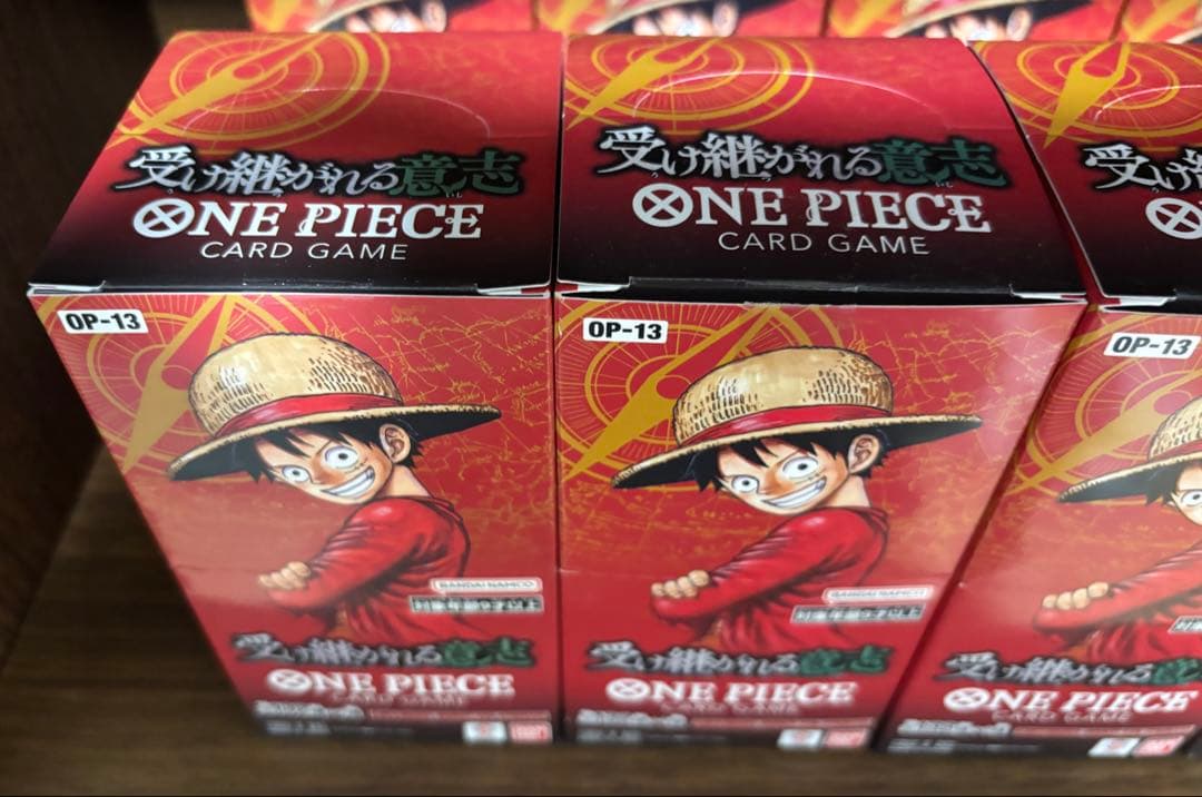 ONE PIECE 受け継がれる意志 4BOX テープカット 封入率一致　未開封