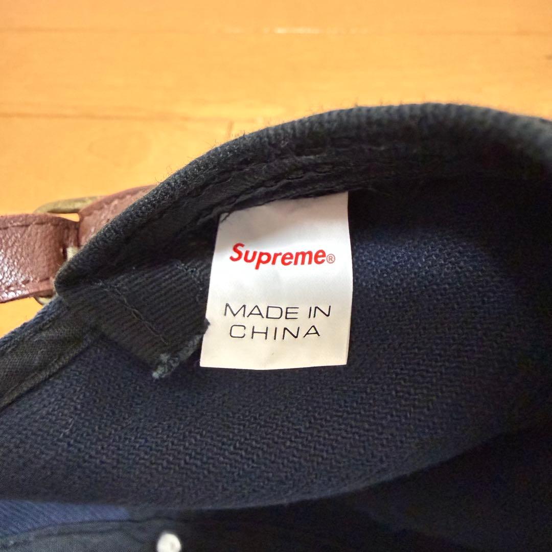 Supreme Classic Logo 6-Panel ネイビー 18ss