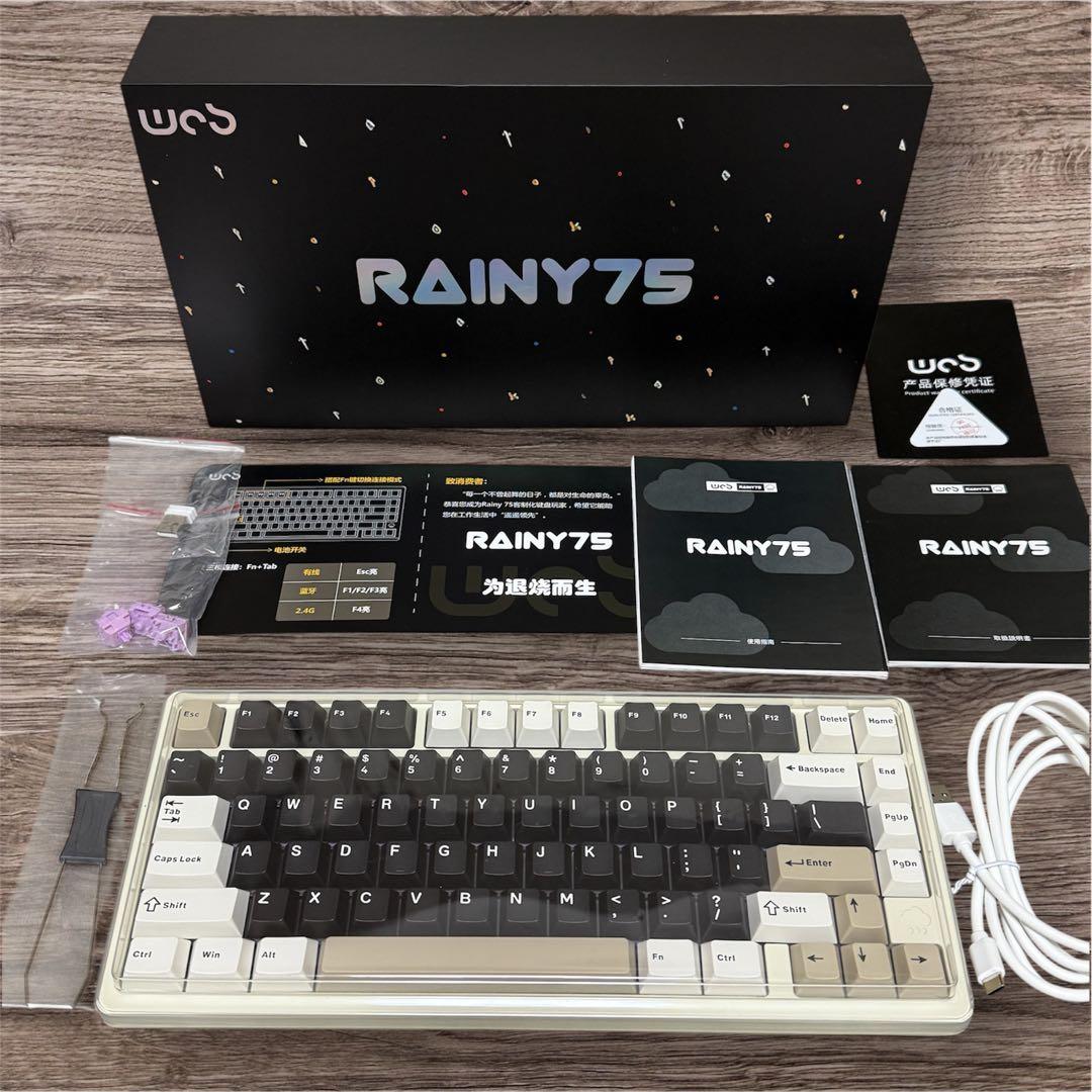 【美品】RAINY75 Color系モデル ホワイト ゲーミングキーボード本体