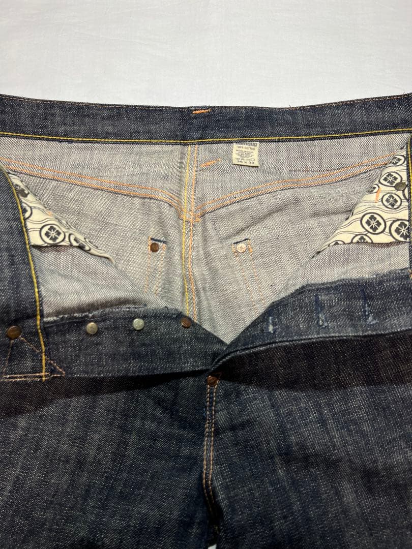 EVISU YAMANE 1926S 36×33 白大黒　ビックカモメ　リジット