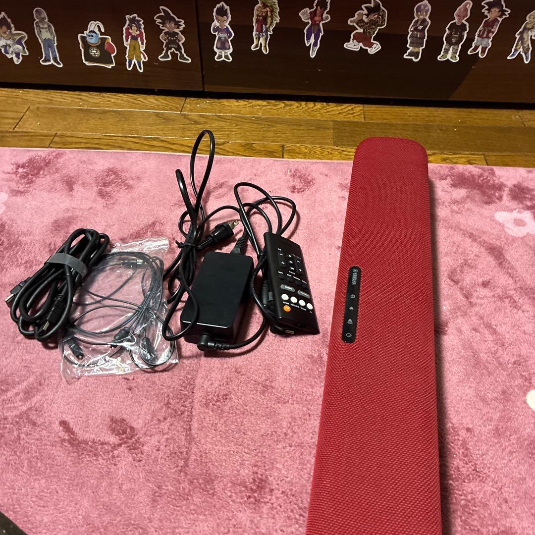 や*ち様 赤 サウンドバー スピーカー 本体