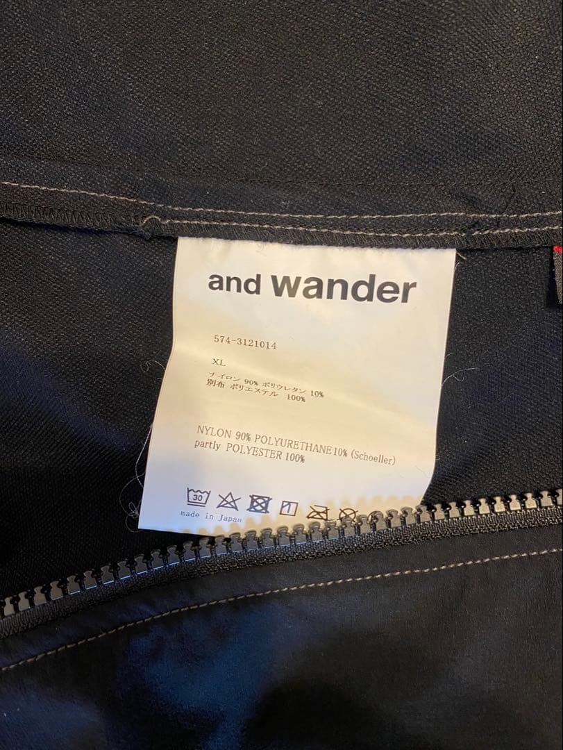 【期間限定】 and wander ソフトシェルジャケット　アンドワンダー
