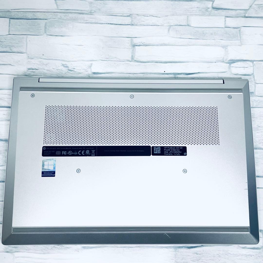 【美品】hp ノートPC 第11世代 i5 オフィス付 バッテリー良好 16GB