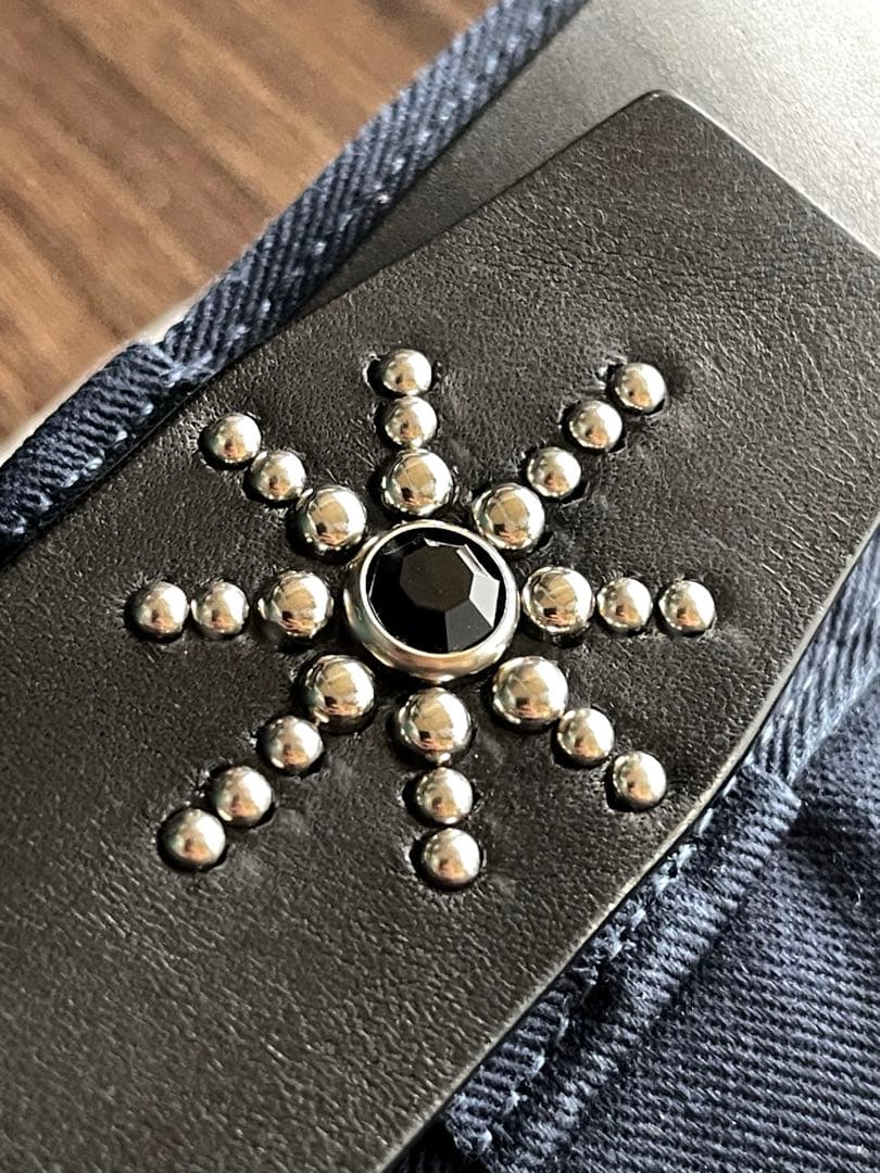 ディッキーズ874専用スタッズベルト　昭南ベンズ　シルバーHTC CALEE