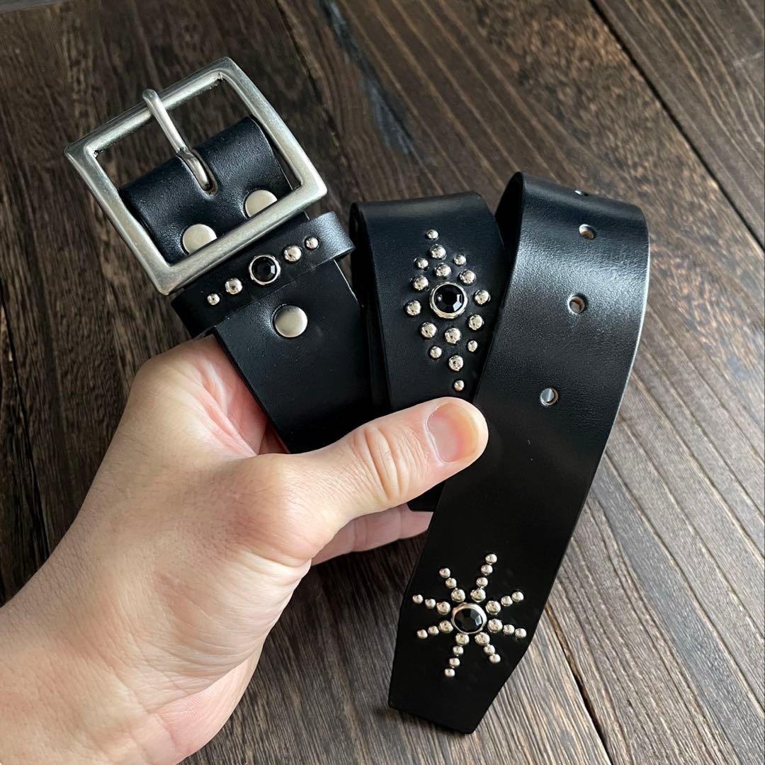 ディッキーズ874専用スタッズベルト　昭南ベンズ　シルバーHTC CALEE