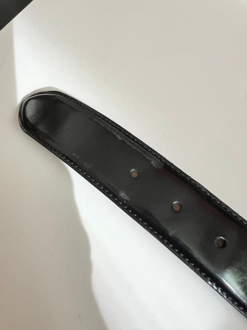 GUCCI ベルト　タイガーヘッドバックル レザー ブラック