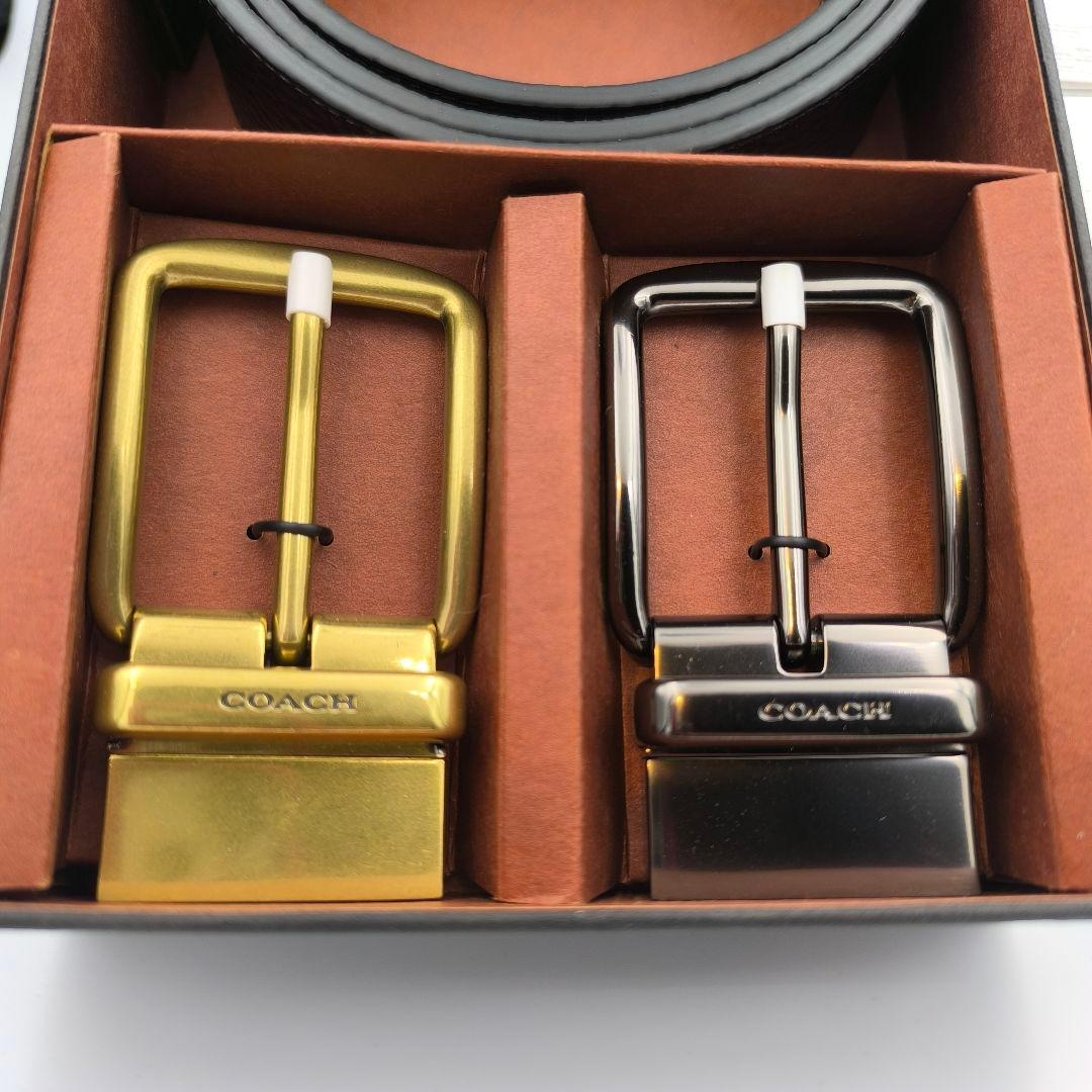 新品✨COACH コーチ レザー ベルト セット メンズ リバーシブル