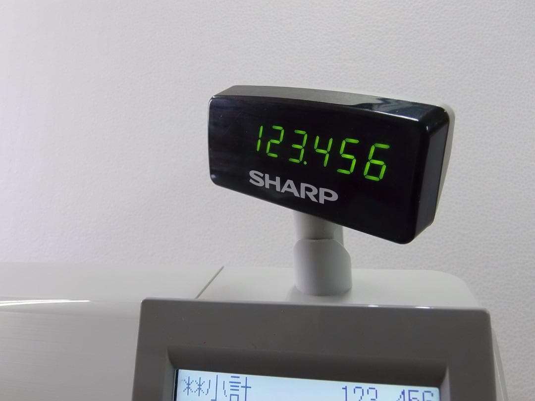 325すぐ使える設定無料XE-A407W　20部門シャープインボイスレジスター