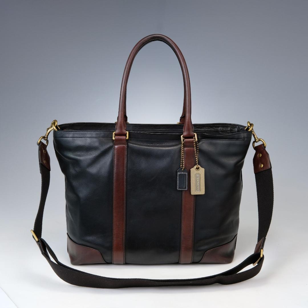 COACH レキシントン メトロポリタン ビジネスバッグ 2way ブラック 茶