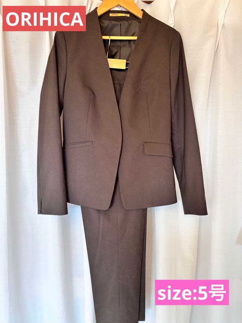 【美品】【上下セット】ORIHICA ウォッシャブルスーツ