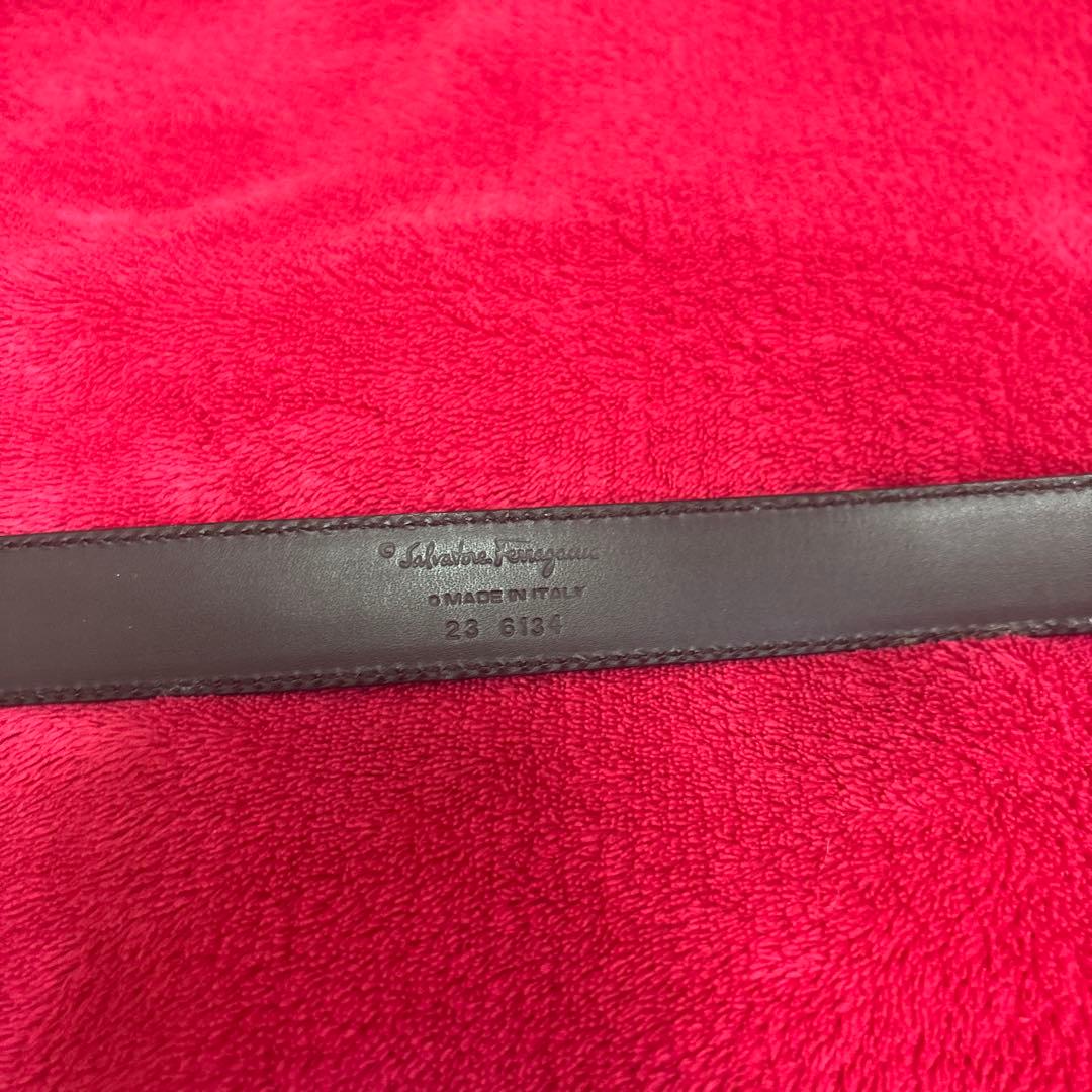 サルヴァトーレフェラガモ ダブルガンチーニ ベルト ブラック シルバー 黒