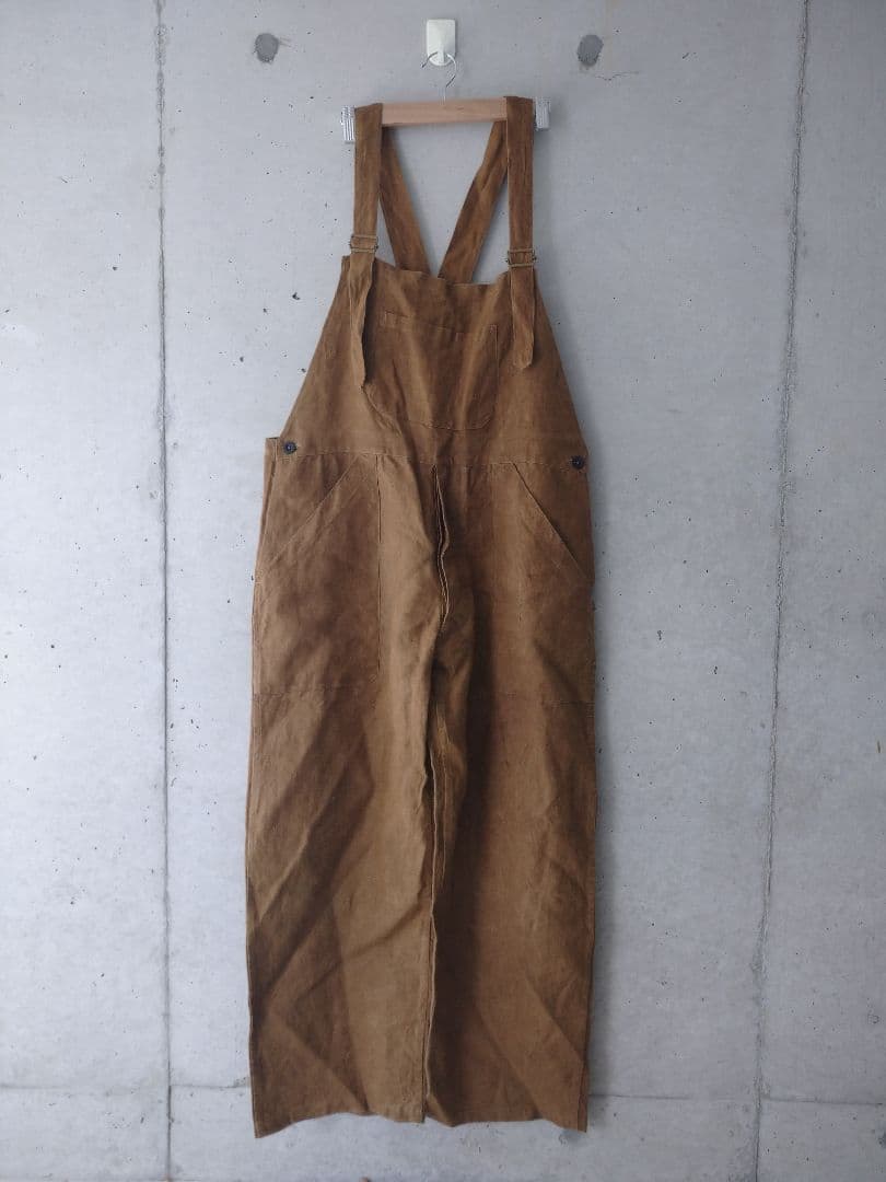 【激レア】フレンチ ヴィンテージ ブラウンヘンプ オーバーオール