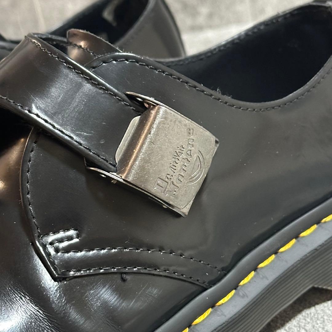 【ドクターマーチン】フェニモアロー　シングルモンクシューズ　黒　バックル　uk4