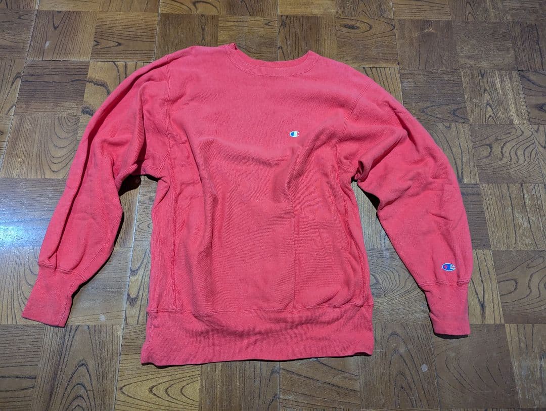 90’s チャンピオン リバースウィーブ 赤 USA製 刺繍タグ