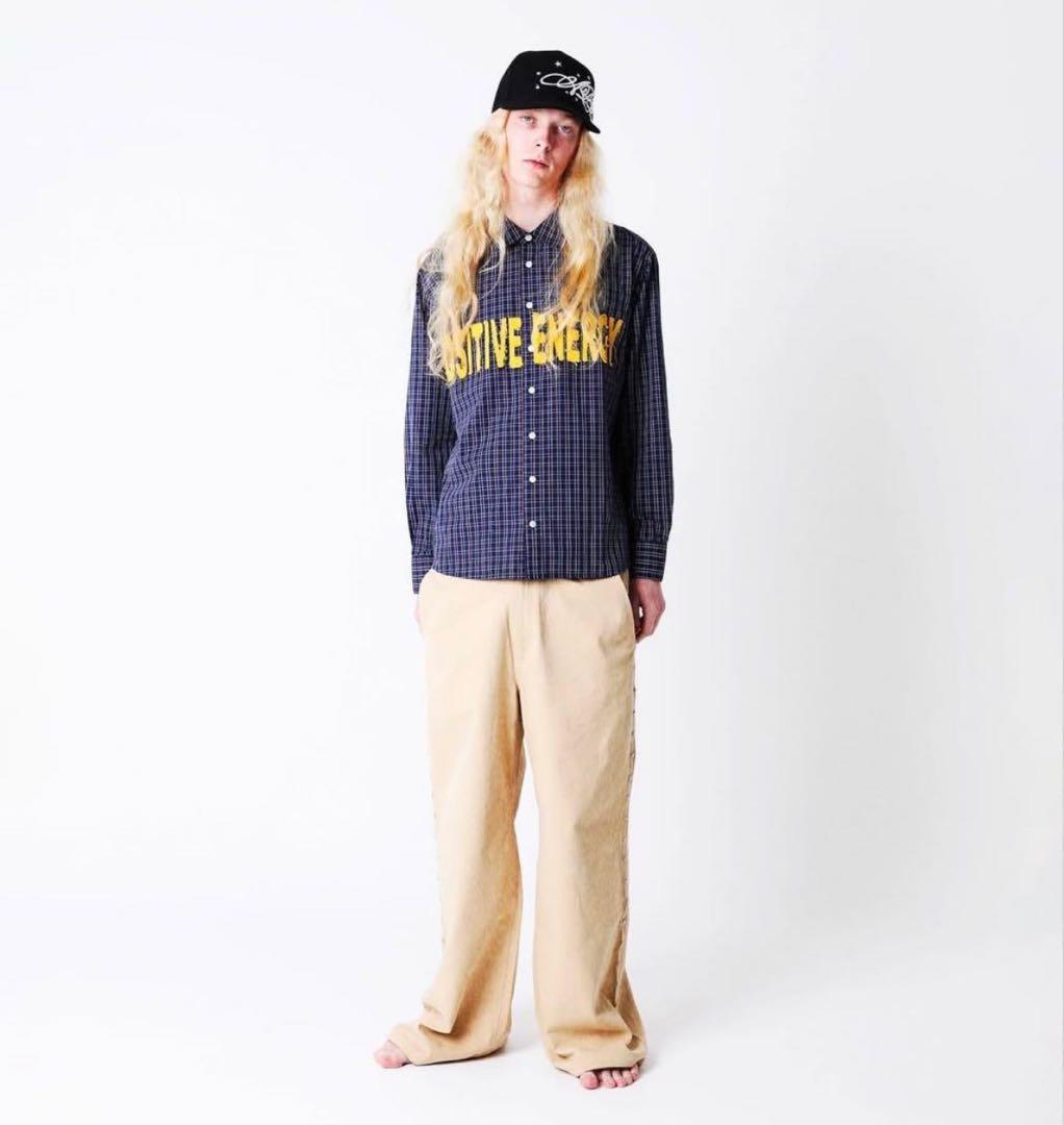 【完売】AFB POSITIVE ENERGY チェックシャツ ネイビー