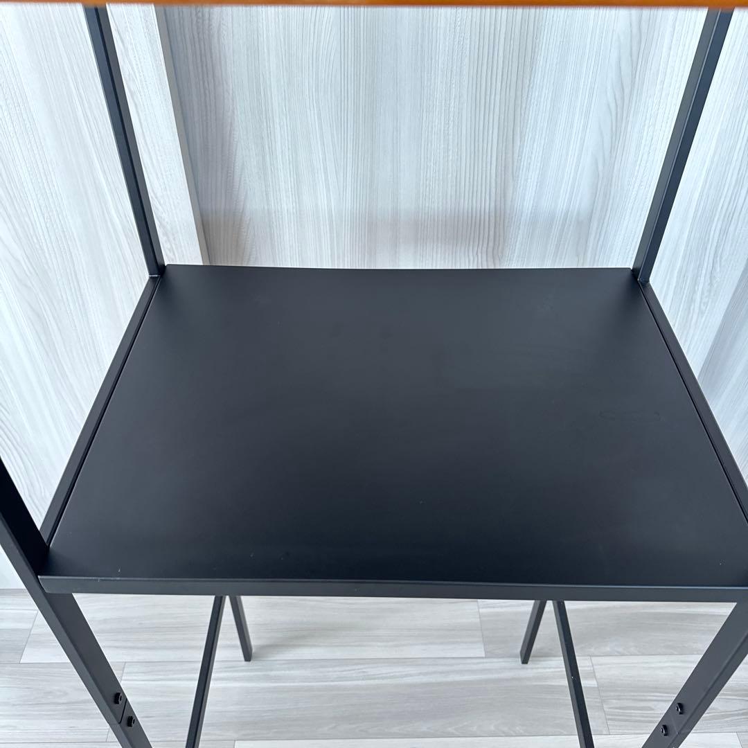 【美品】山崎実業 tower ゴミ箱上ラック ブラック タワー