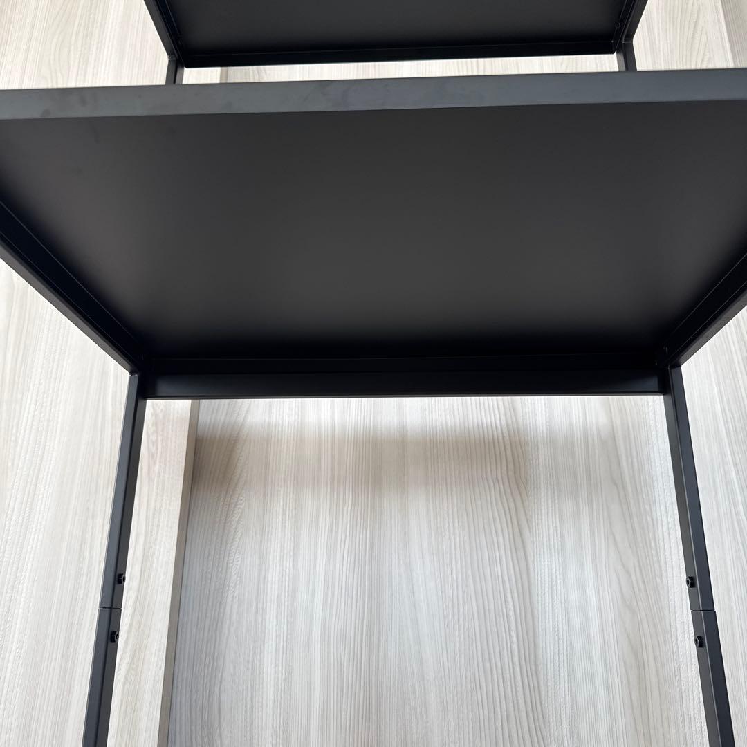 【美品】山崎実業 tower ゴミ箱上ラック ブラック タワー